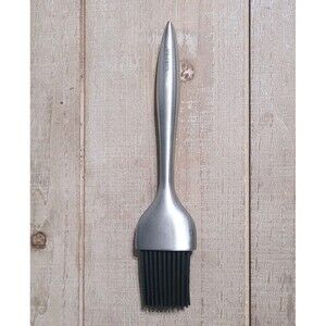 Norpro Stainless Steel Silicone Basting  Pastry Brush Silver Black